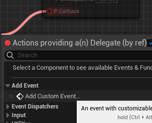 Create Callback Event