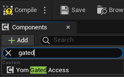 Pick YomGatedAccess Component